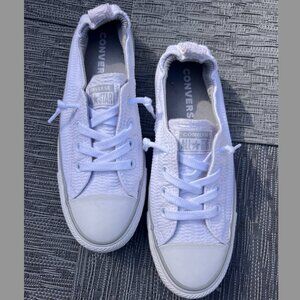 NWOT Converse Women's White Low Top Scrunch Back Sneakers